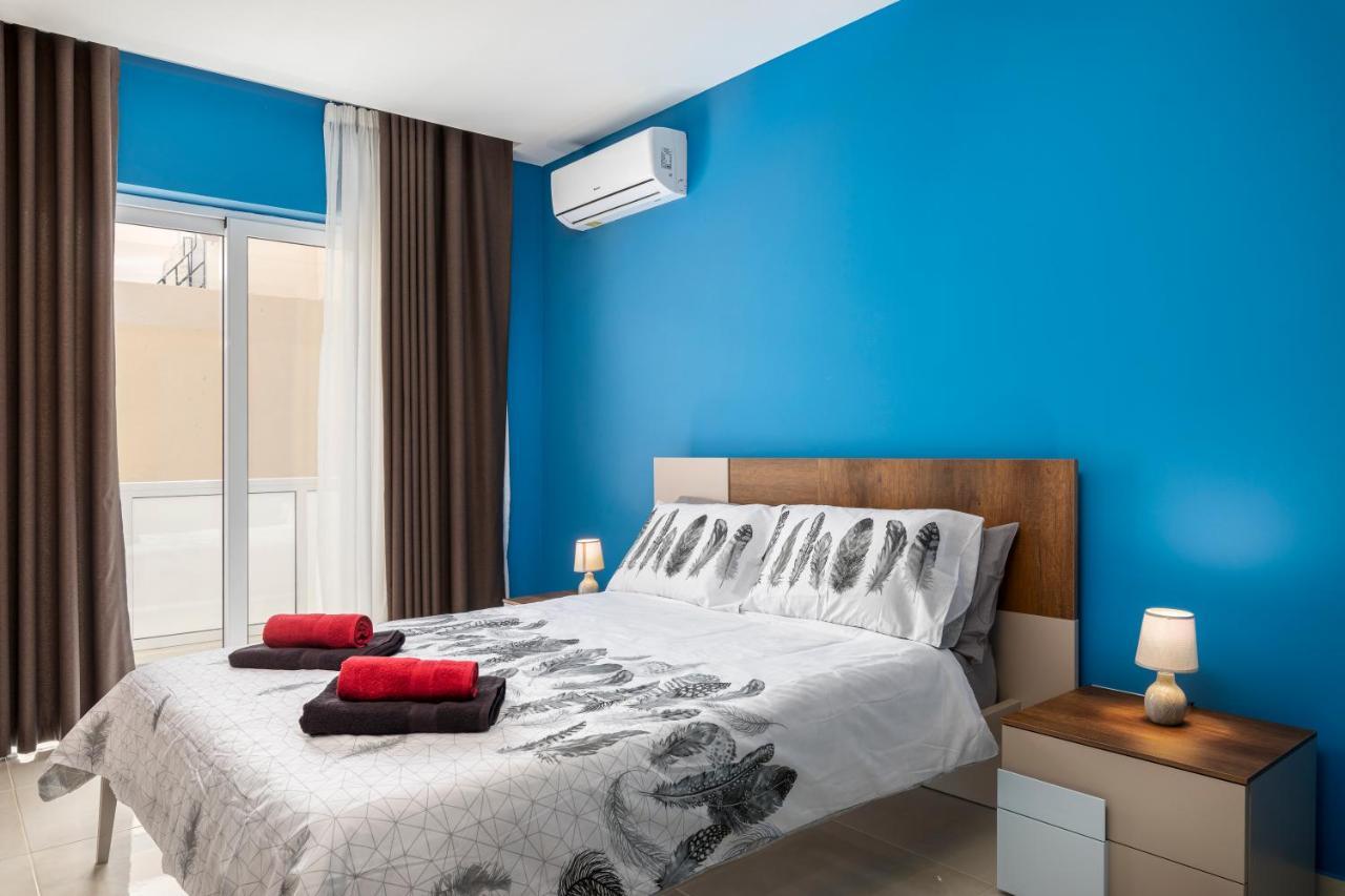 Modern 3Br Stylish Apartment With Large Balcony - Close To St Julians And St Georges Bay Is-Swieqi Exterior photo